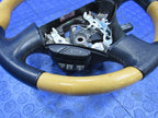 02-05 Lexus SC430 Driver Steering Wheel Wood Grain Black Leather OEM 5