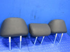 13-17 Honda Accord Sedan Rear Seat Headrests Head Rest Black Leather S