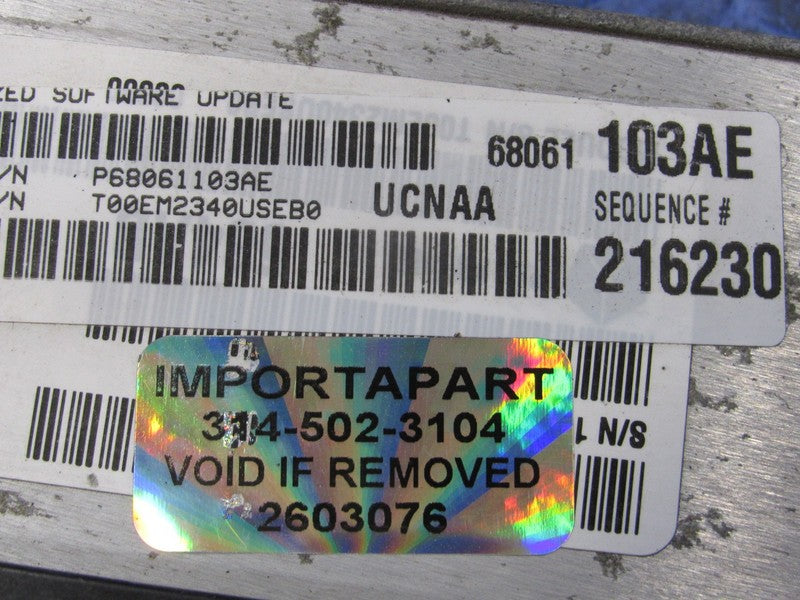 PROGRAMMED PLUG & PLAY 11 Dodge Ram Truck 4.7 ECU PCM 68061103AE 103 P