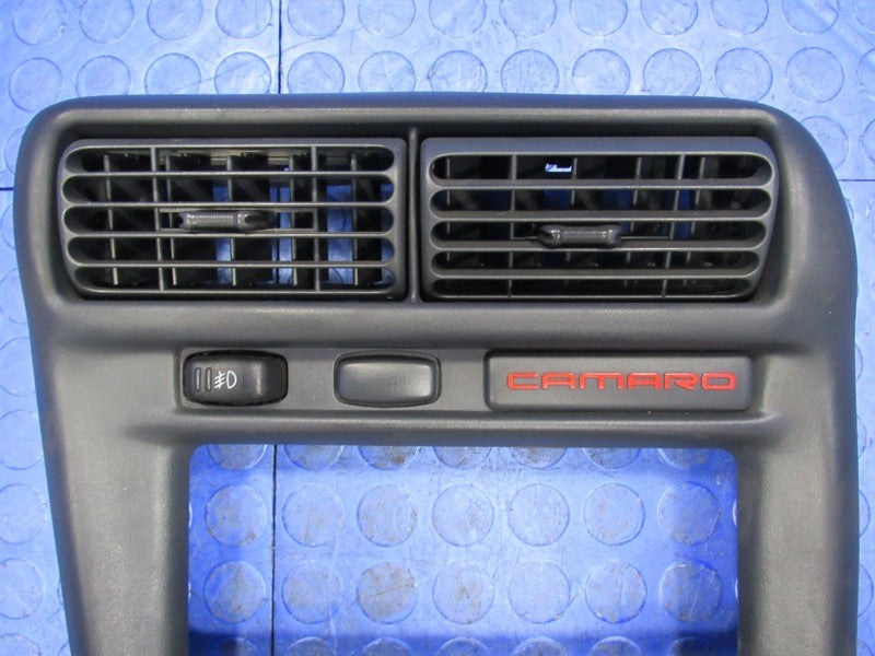 97-02 Chevrolet Camaro Radio Climate Bezel Dash Trim Center Vents Blac