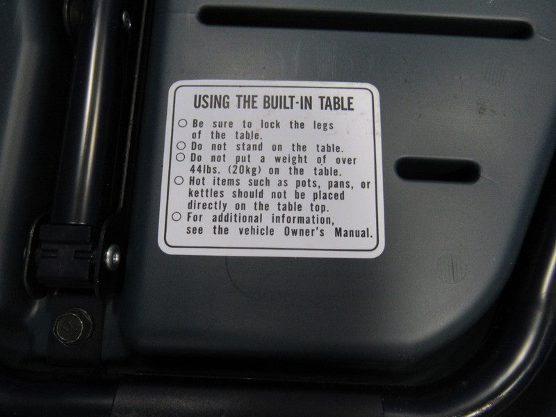 02-06 Honda CRV Rear Trunk Floor Fold Folding Out Picnic Work Table OE