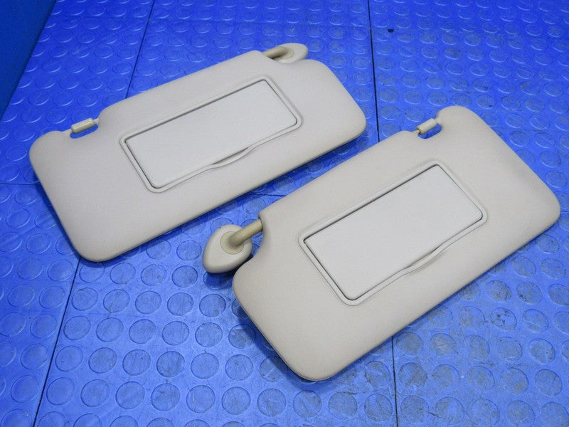 15-20 Honda Fit Right Left Sun Visor Shade Gray Pair Set w/ Mirrors OE