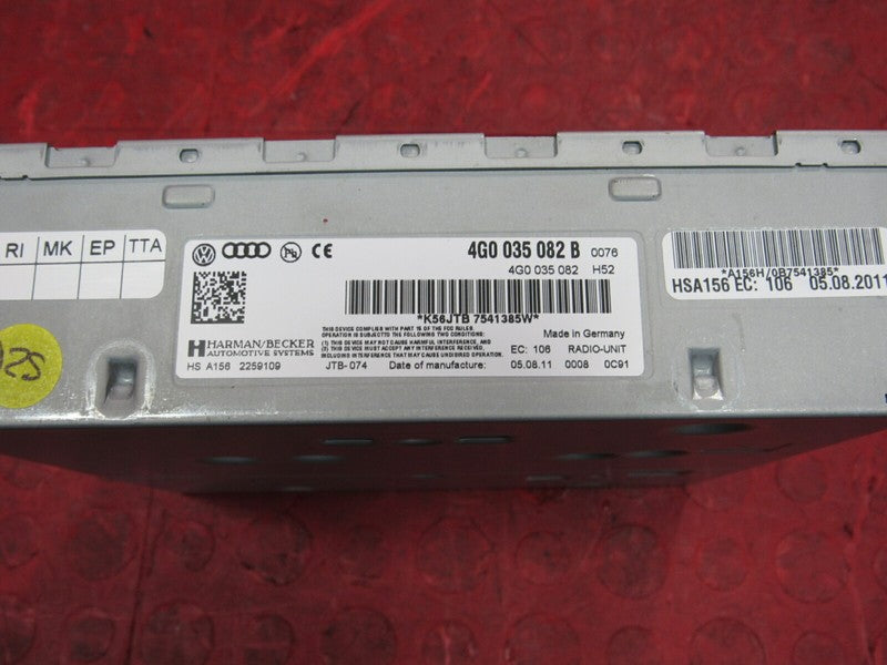 12 Audi A6 Quattro Audio Radio Stereo Navigation DVD Receiver 4G0 035 