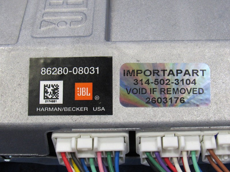 11-14 Toyota Sienna JBL Audio Radio Stereo Amplifier Amp OEM 86280-080