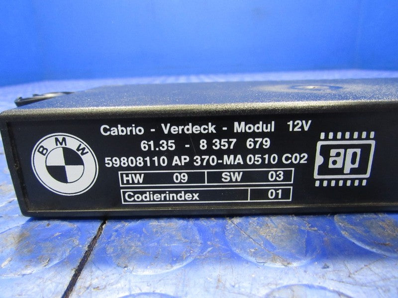 94-99 BMW 3 Series E36 Convertible Folding Top Roof Module 8 357 679 1