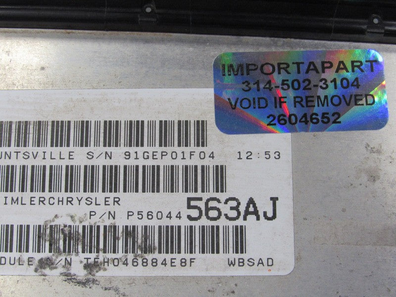 PROGRAMMED PLUG & PLAY 04 Grand Cherokee 4.0L ECM 56044563AJ 563 PROG 