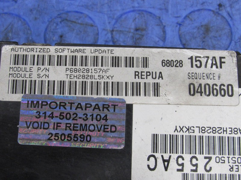 PROGRAMMED PLUG & PLAY 09 Grand Cherokee WK 4.7L ECM 68028157AF 157 PR