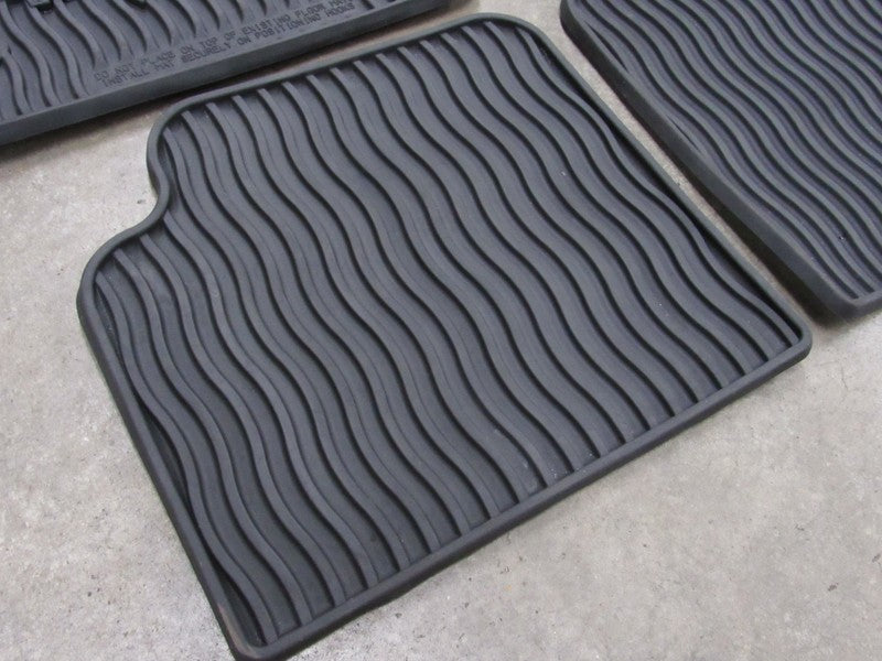 12-19 Fiat 500 Abarth All Season Floor Mat Set Rubber Black OEM Set 56