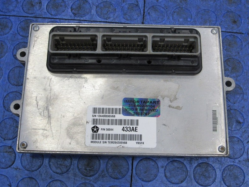 PROGRAMMED PLUG & PLAY 04 Wrangler TJ 4.0L AT ECU PCM 56044433AE 433 P