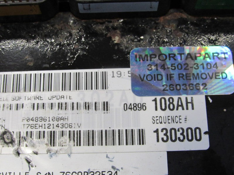 PROGRAMMED PLUG & PLAY 04 Sebring Stratus 2.7L AT ECM 04896108AH 108 P