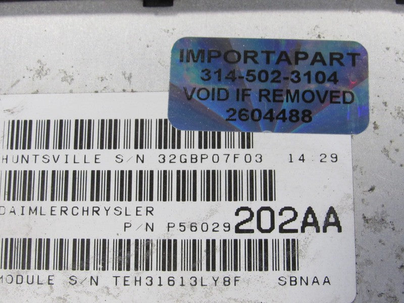 PROGRAMMED PLUG & PLAY 02 Dodge Durango 4.7L V8 ECM PCM 56029202AA 202