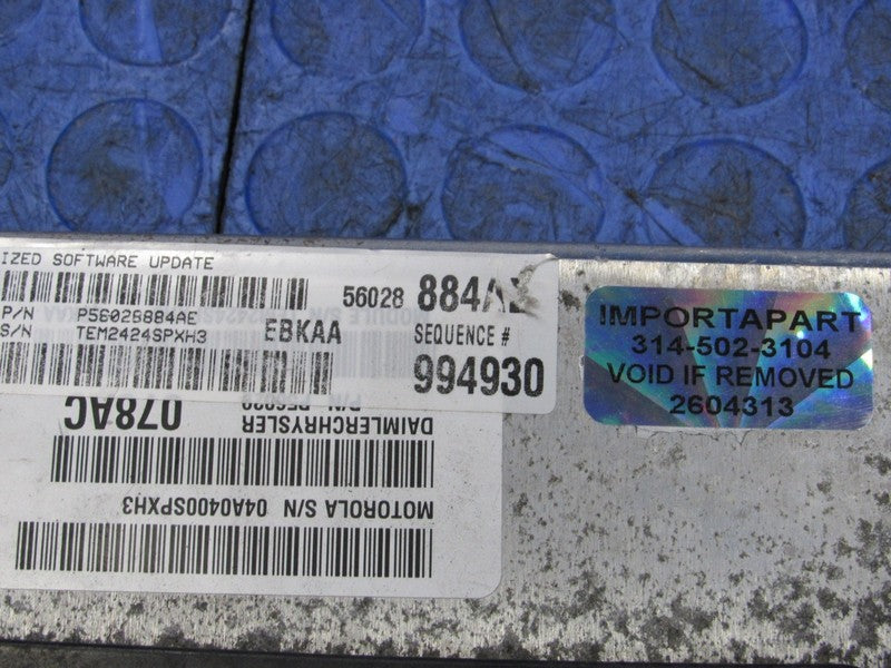 PROGRAMMED PLUG & PLAY 05 Dakota Raider 3.7L AT ECU 56028884AE 884 PRO
