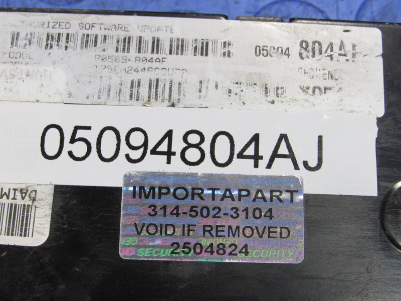 PROGRAMMED PLUG & PLAY 07 300C Magnum Charger 5.7L ECM 05094804AJ 804 