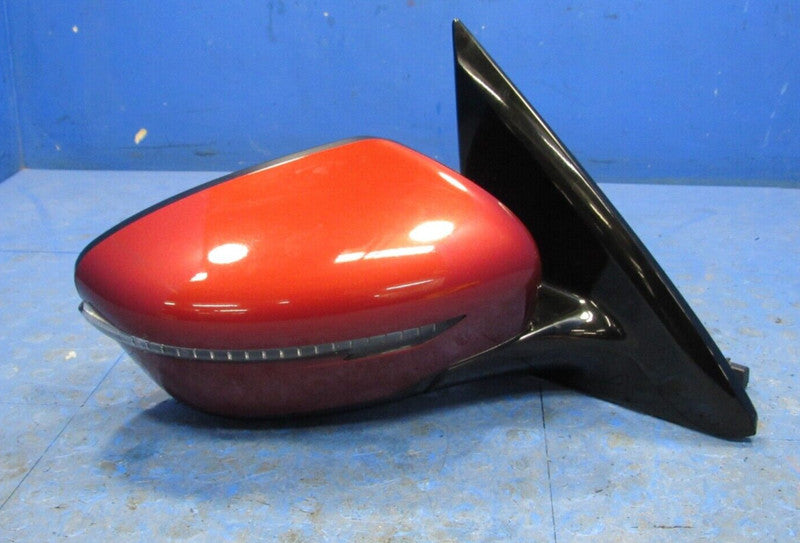 17 Nissan Pathfinder Right RH Passenger Side Front Door Mirror Red Pea