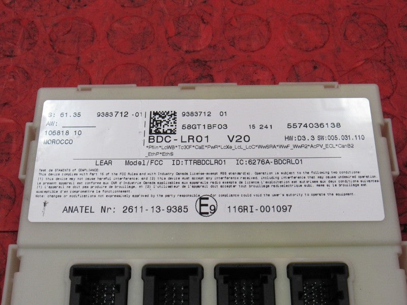 14-18 BMW X1 X5 X6 Mini Cooper BDC BCM Body Domain Control Module 9383
