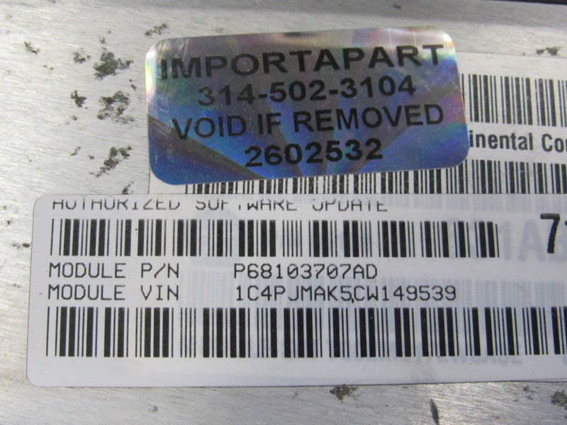 PROGRAMMED PLUG & PLAY 12 Jeep Liberty 3.7L ECM 68103707AD 707 PROG 25