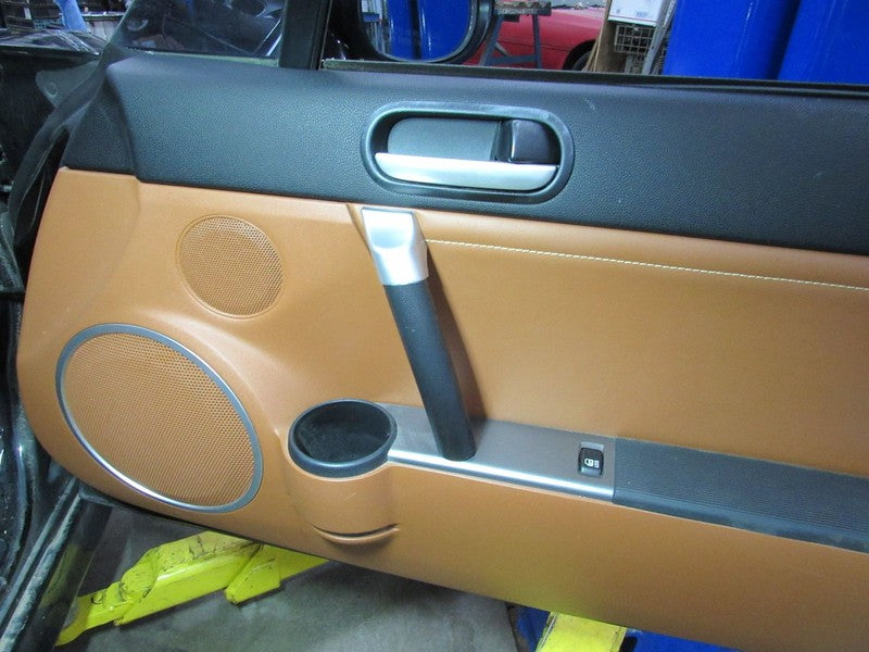 06-07 Mazda Miata MX-5 NC Right RH Passenger Front Door Trim Panel Tan