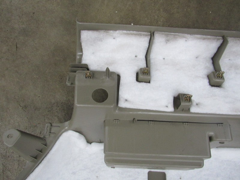03-04 Hummer H2 Interior Rear Left Cargo Trim Panel Cubby Wheat Tan 02