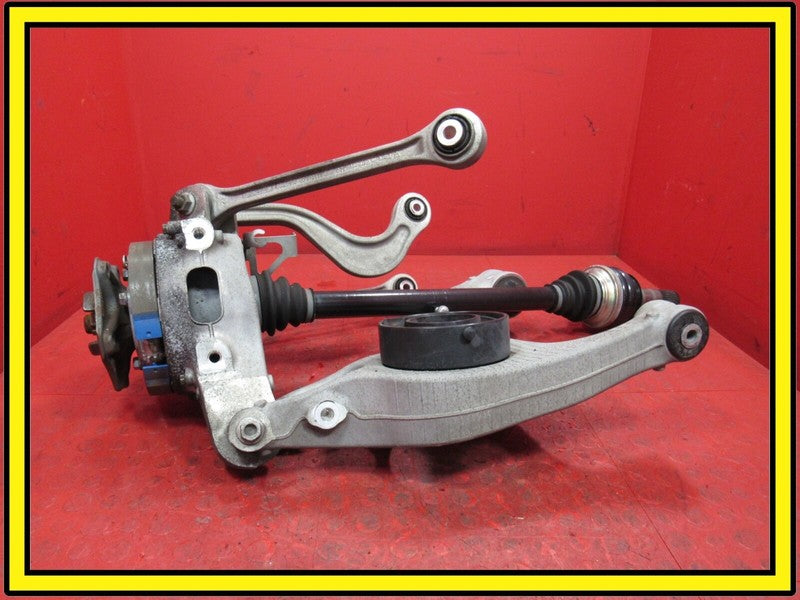10-13 Porsche Panamera Left Rear Spindle Knuckle Hub Control Arm Axle 