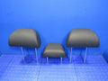 14-18 BMW X5 F15 2nd Row Rear Seat Head Rest Headrests Set Leather Bla