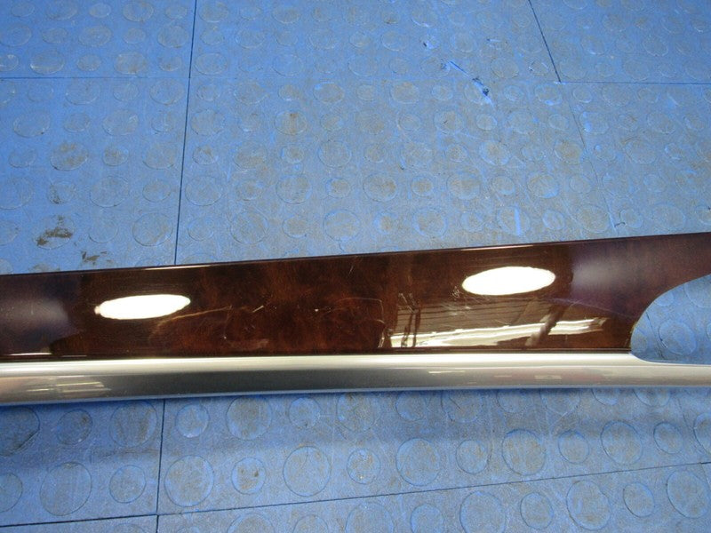 10-16 Porsche Panamera Rear Left Inner Door Panel Finish Trim Dark Wal