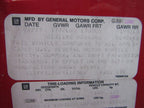 84-96 Corvette C4 Fuel Tank Door Gas Filler Lid Flame Red 81