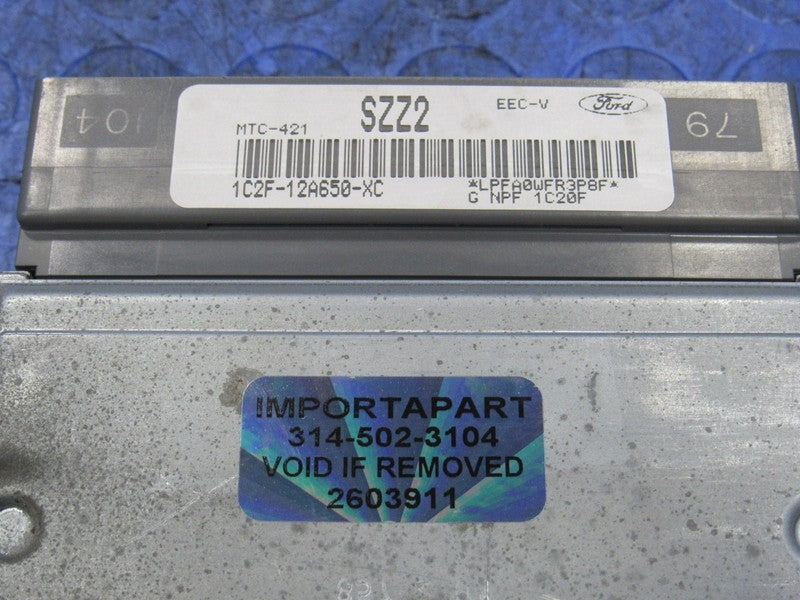 01 Ford E350 Van 6.8L V10 ECU ECM PCM Engine Computer SZZ2 1C2F-12A650