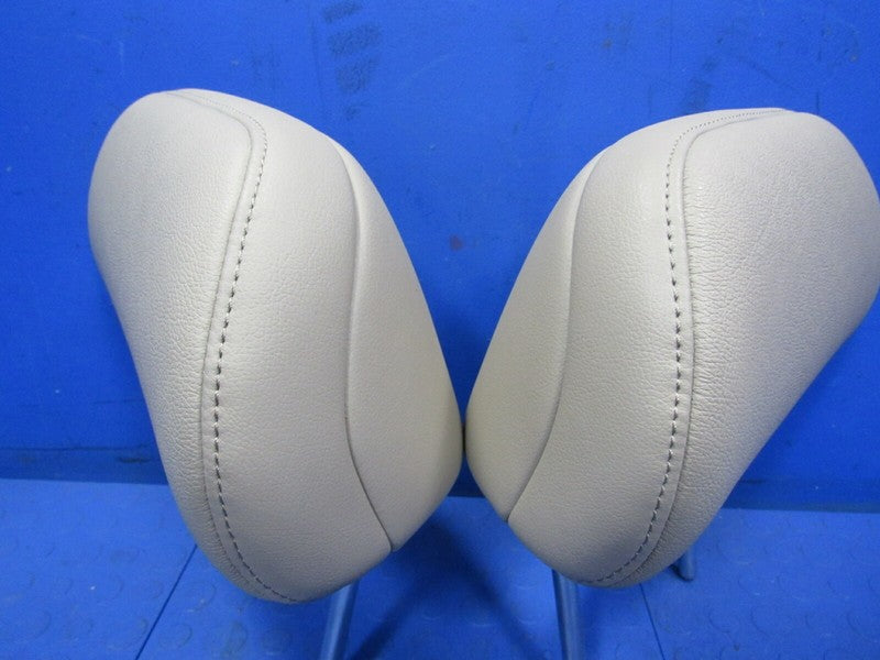 08-13 Toyota Highlander Second Row Rear Seat Headrests Tan Leather Set