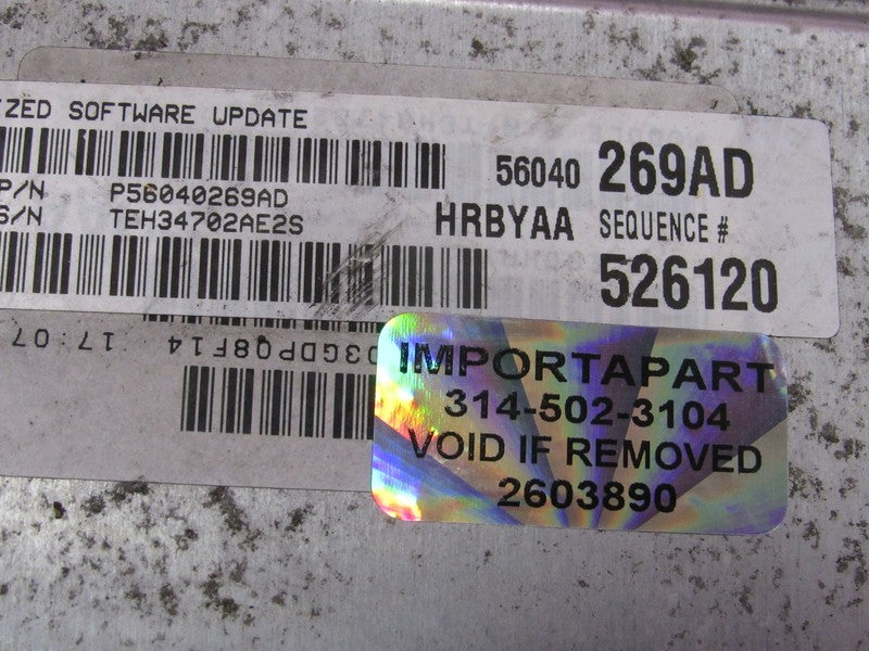 PROGRAMMED PLUG & PLAY 01 Dodge Ram 1500 5.2L AT ECM 56040269AD 269 PR