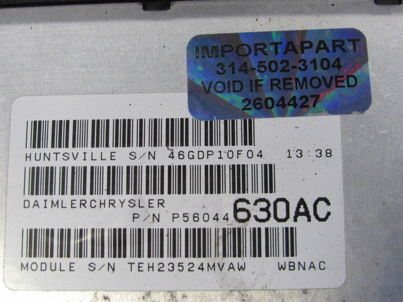 PROGRAMMED PLUG & PLAY 03 Jeep Grand Cherokee 4.7L ECM 56044630AC 630 