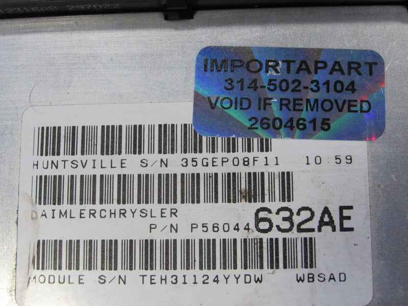 PROGRAMMED PLUG & PLAY 03 Grand Cherokee 4.0 AT ECU ECM 56044632AE 632