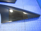 99-04 Ford Mustang Exterior Quarter Glass Sail Panel Trim Set Black 07