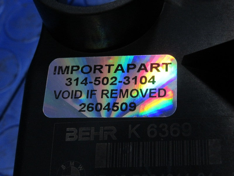 06-10 BMW 550i 6501 E60 E63 E64 Radiator Engine Cooling Fan Assembly 7