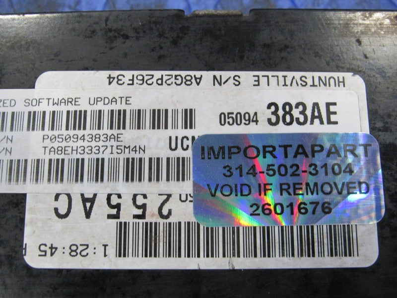 08 Dodge Ram Truck 4.7L AT ECU ECM PCM Engine Computer 383 05094383AE 
