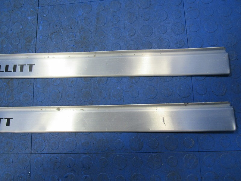 01 Ford Mustang GT Bullitt Left Right Aluminum Door Sill Scuff Plate P