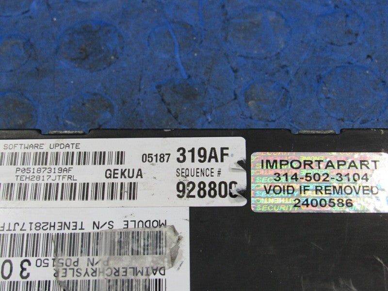PLUG & PLAY 08 Jeep Commander XK 3.7L AWD Engine Computer ECU 05187319