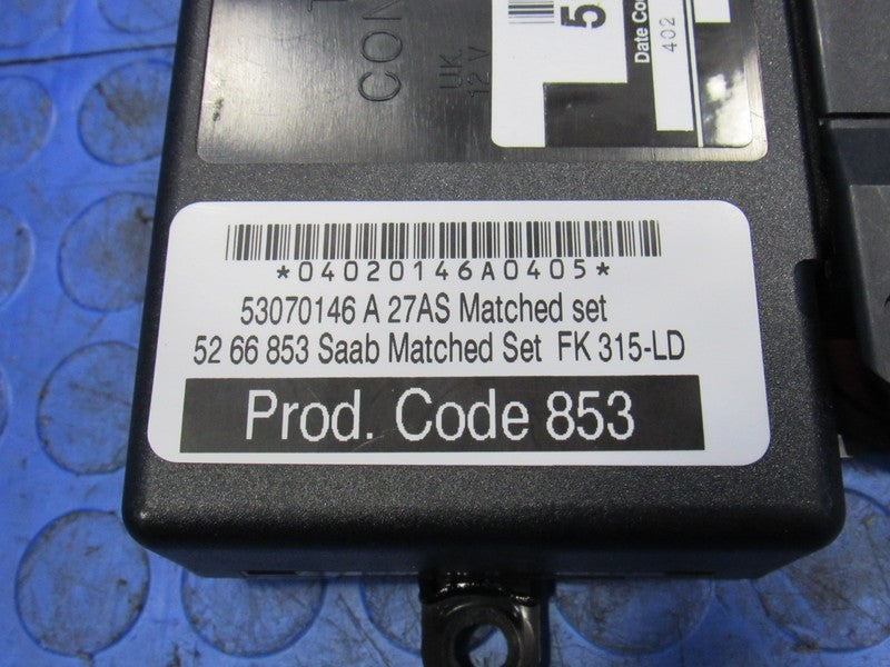 04-05 Saab 9-5 TWICE Theft Immobilizer Control Module W/ Key 52 66 861