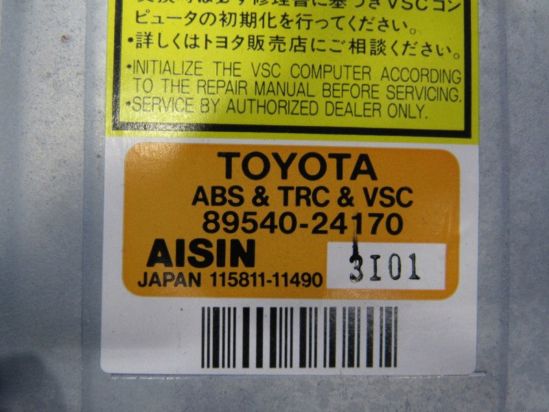 02-05 Lexus SC430 ABS TRC VSC Traction Control Trac Skid Module 89540-