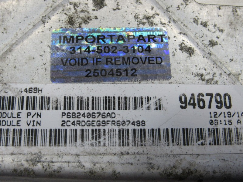 PROGRAMMED PLUG & PLAY 15 Caravan 3.6L ECU ECM Computer 68240676AD 676