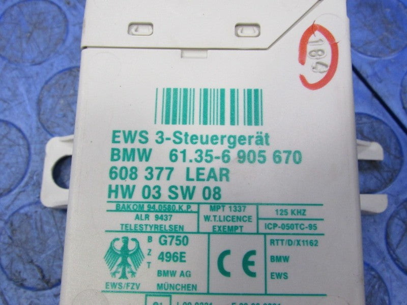 04 BMW 325i E46 AT DME EWS ECU ECM PCM Engine Computer Key Set 7536843