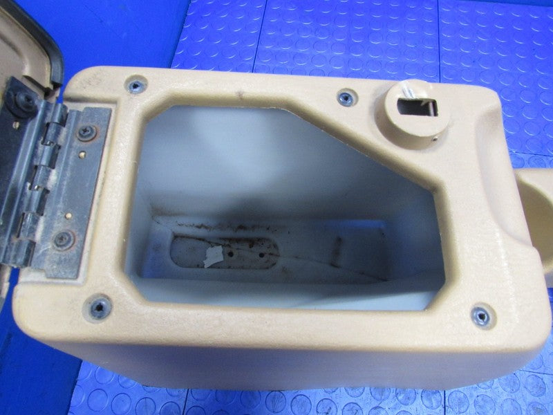 97-02 Jeep Wrangler Full Center Console Arm Rest Cup Holders Saddle Ta