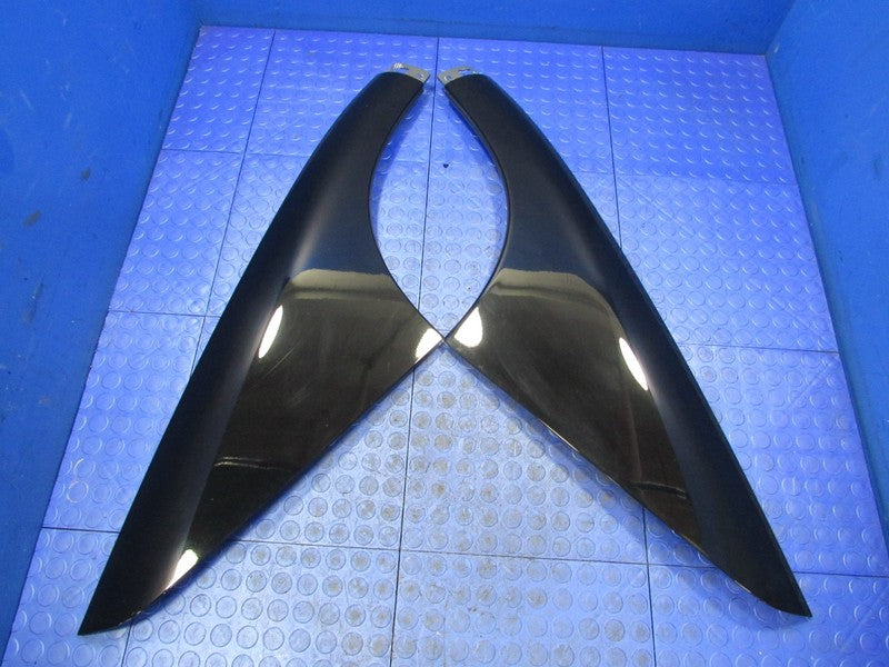 99-04 Ford Mustang Exterior Quarter Glass Sail Panel Trim Set Black 07