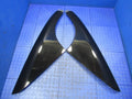 99-04 Ford Mustang Exterior Quarter Glass Sail Panel Trim Set Black 07
