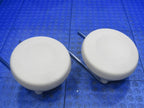 12-15 Fiat 500 Second Row Rear Seat Headrests Head Rests Beige Set 780