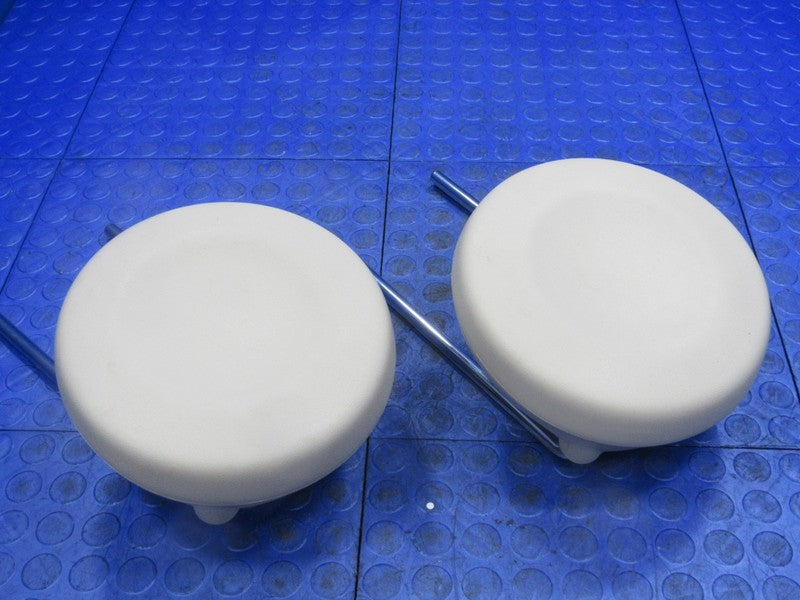 12-15 Fiat 500 Second Row Rear Seat Headrests Head Rests Beige Set 780