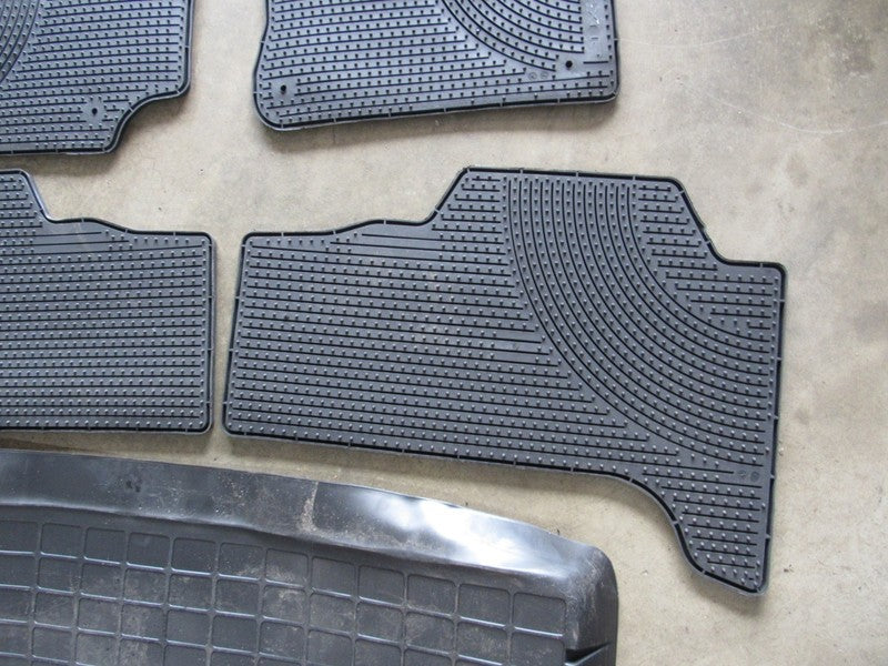 98-07 Lexus LX470 All Weather Floor Mats Cargo Mat Rubber Black SET 30