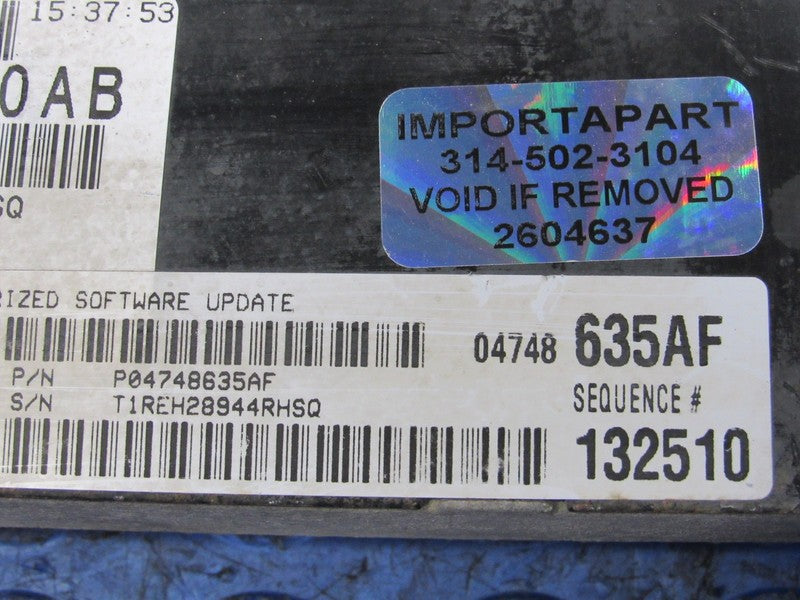 PROGRAMMED PLUG & PLAY 05 Caravan T&C 3.8L V6 FWD ECM 04748635AF 635 P