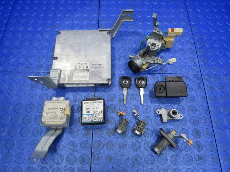 04-05 Mazda Miata MX5 MT ECU PCM Engine Computer Key Lock Set BP7V 18 