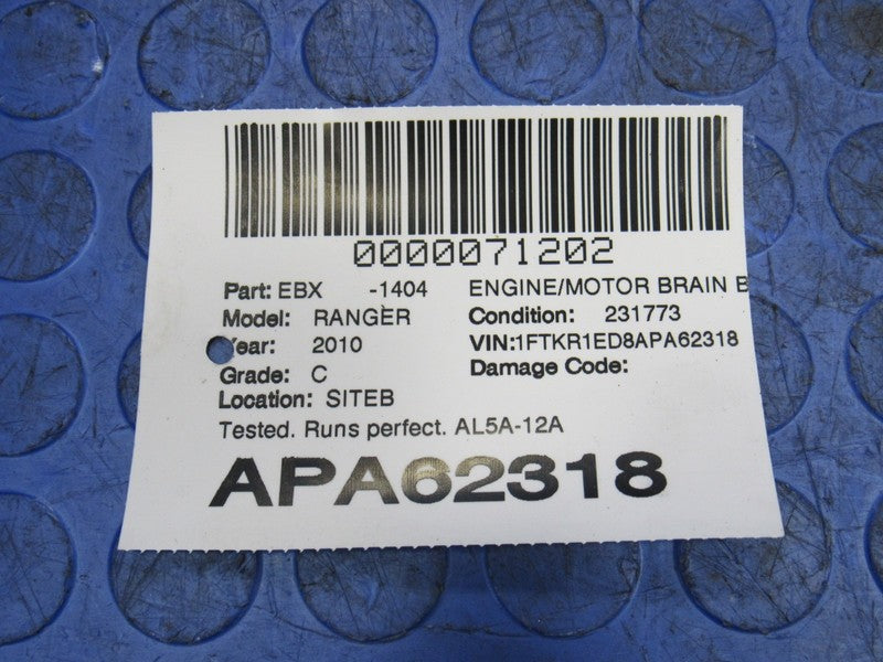 10 Ranger Mazda B2300 2.3L AT ECU ECM PCM Engine Computer AL5A-12A650-