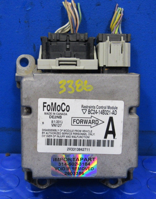 11-14 Ford E150 E250 E350 Van SRS Restraints Control Module BC24-14B32